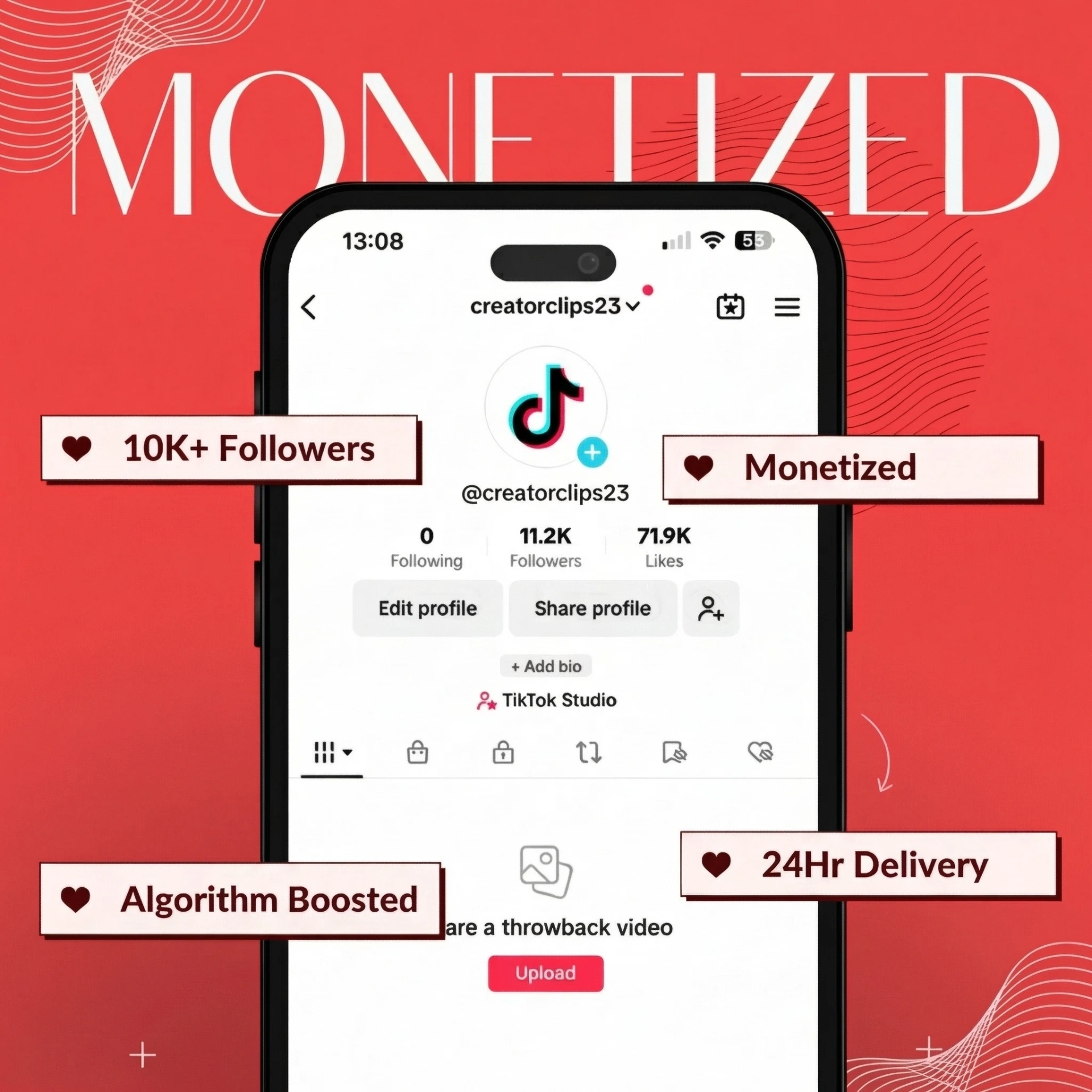 Monetized TikTok Account